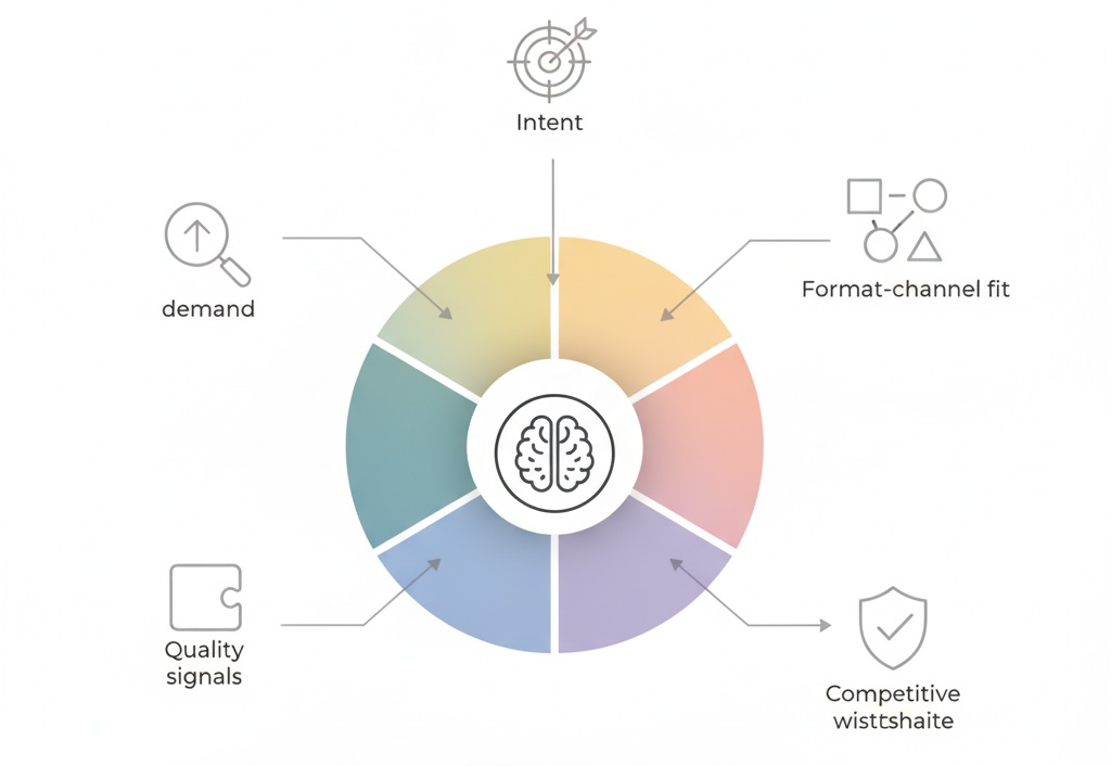 Five-sector model: demand, intention, format-channel, quality