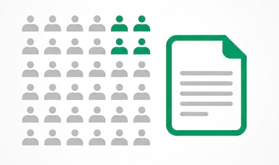 People icons highlighting unique visitors next to a page tile