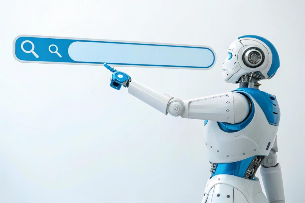 AI and search concept representing generative AI performance reports
