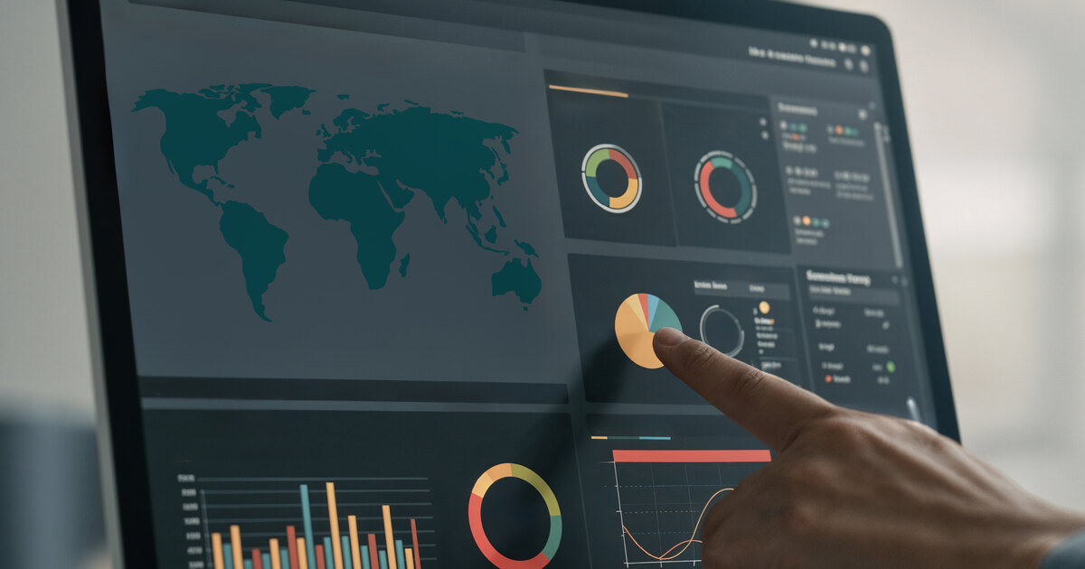 Analytics dashboard showing status-code and crawl-frequency metrics on screen